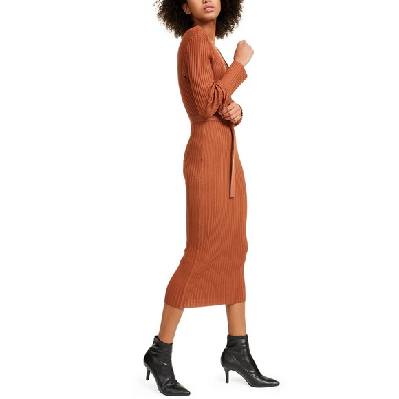 Almost Famous Brown Crave Fame Juniors' Dress - Picture 2 of 12